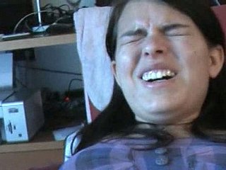Zuzinka gets her pussy  fingerfucked  through leggins