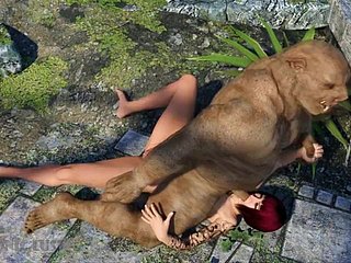 Babi serangan Rakasa & kasar mesum Busty 3D Hottie! Seks dengan Monsters 3DX