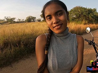 Outdoor blowjob and sex with amateurs