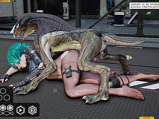 Indah Alet Fucks dengan monster, seks keras.