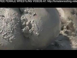 Girls wrestling in someone's skin excrement