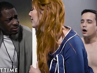 成人时间 - 劳伦·菲利普斯（Lauren Phillips）的丈夫几乎抓住了她他妈的一个学生！