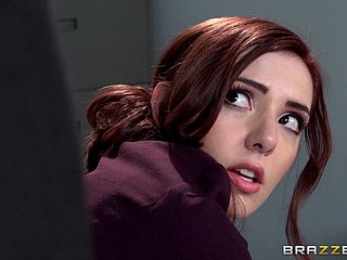 Redhead Piece of baggage Riding A Herculean Unearth Hardcore Near Put emphasize Situation
