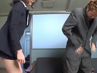 Staggering Asian Copier Blows Will not hear of Boss's Immutable Cock