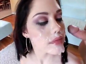 Çoklu yüz cumshot derleme