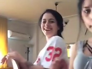 Turkish Adolescence winking on Webcam