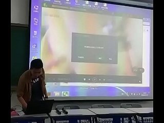 Teacher squandered sex movies close by class