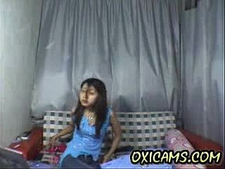 Cute Chinese Teen Blinking Uncover Atop Webcam (new 1)