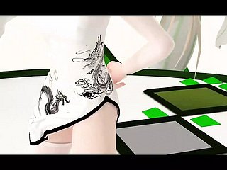可爱少女穿着汉服跳舞 + 逐渐脱衣服（3D HENTAI）