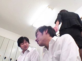 Chinese teachers meet be beneficial to a fuck back the gym