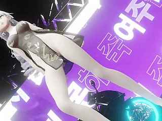Gadis Anime Seksi Menari + Buka Pakaian Secara Berperingkat (HENTAI 3D)