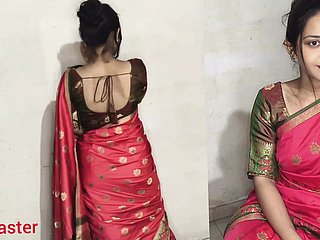 Desi Indian Bhabhi Ko Lal Sari Mein Jabarjat Choda Hai _ Seksowny, gorący jacket