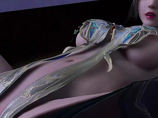 3D büyük göğüslü buddy associate with kız spor salonunda becerildi