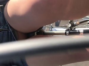 안나 마이크로 스커트 투명없는 팬티 시티 투어