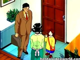 Hentai esposa capturado por un grupo de hombres lascivos