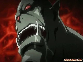 Bigboobs menina hentai brutalmente fodida por monstros
