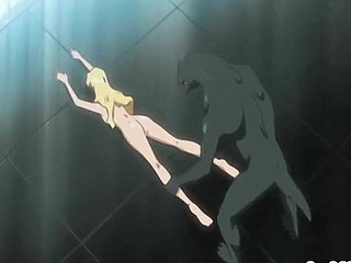 ハードトカゲモンスターに犯さ巨乳アニメ