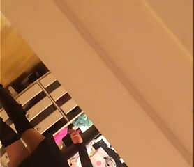 Teen upskirt in public